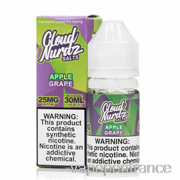 Pomme Raisin - Sels Cloud Nurdz - 30 Ml 50 Mg Stylo Vape